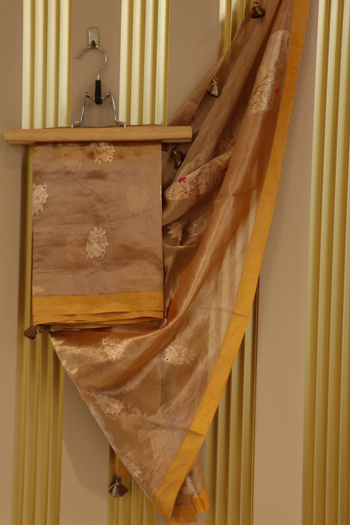 Pure organza Tissue With Kaduwa Bird Motifs Dupatta