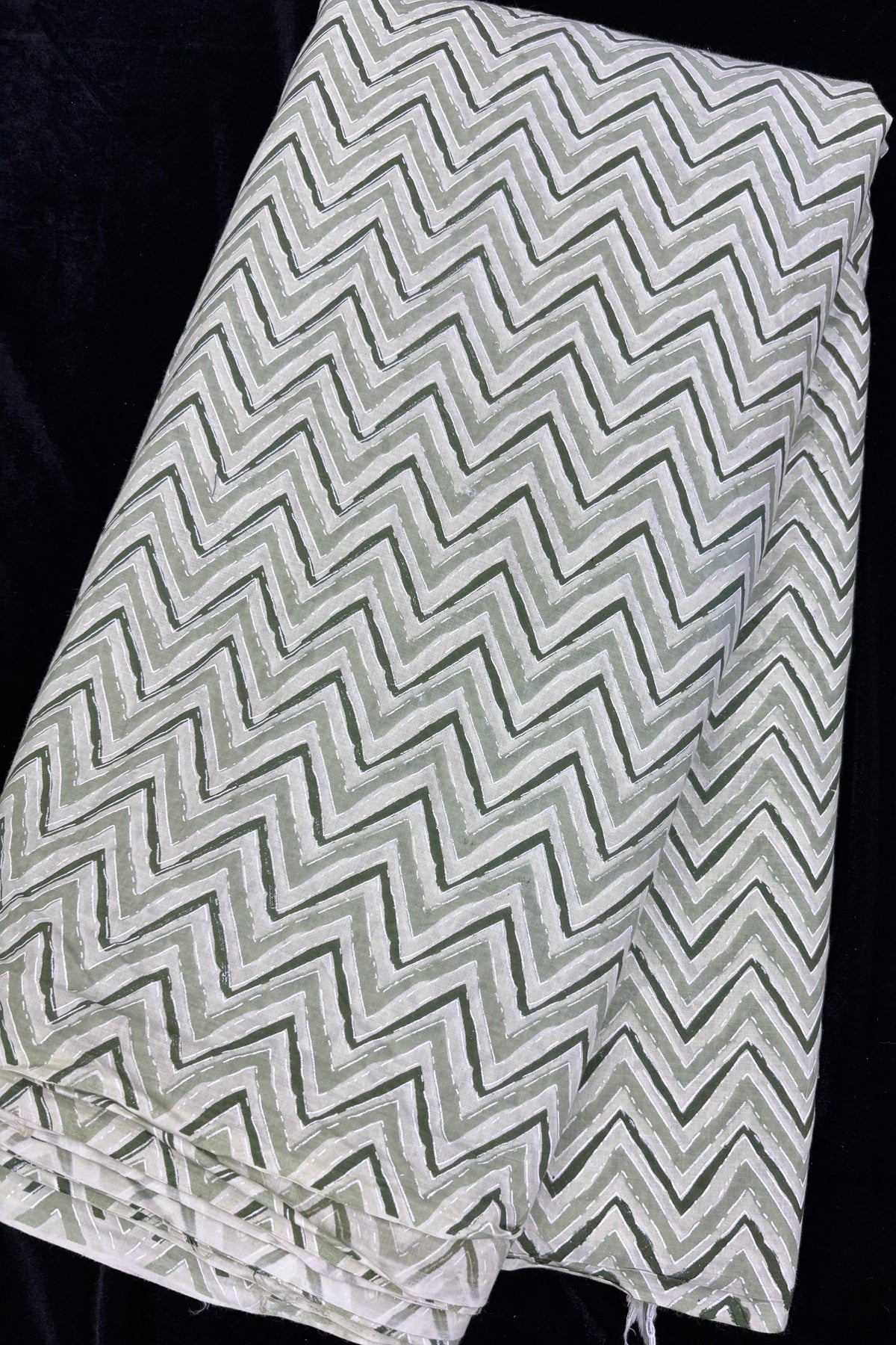 Cross Waves Screen Printed Pure Cotton Fabric