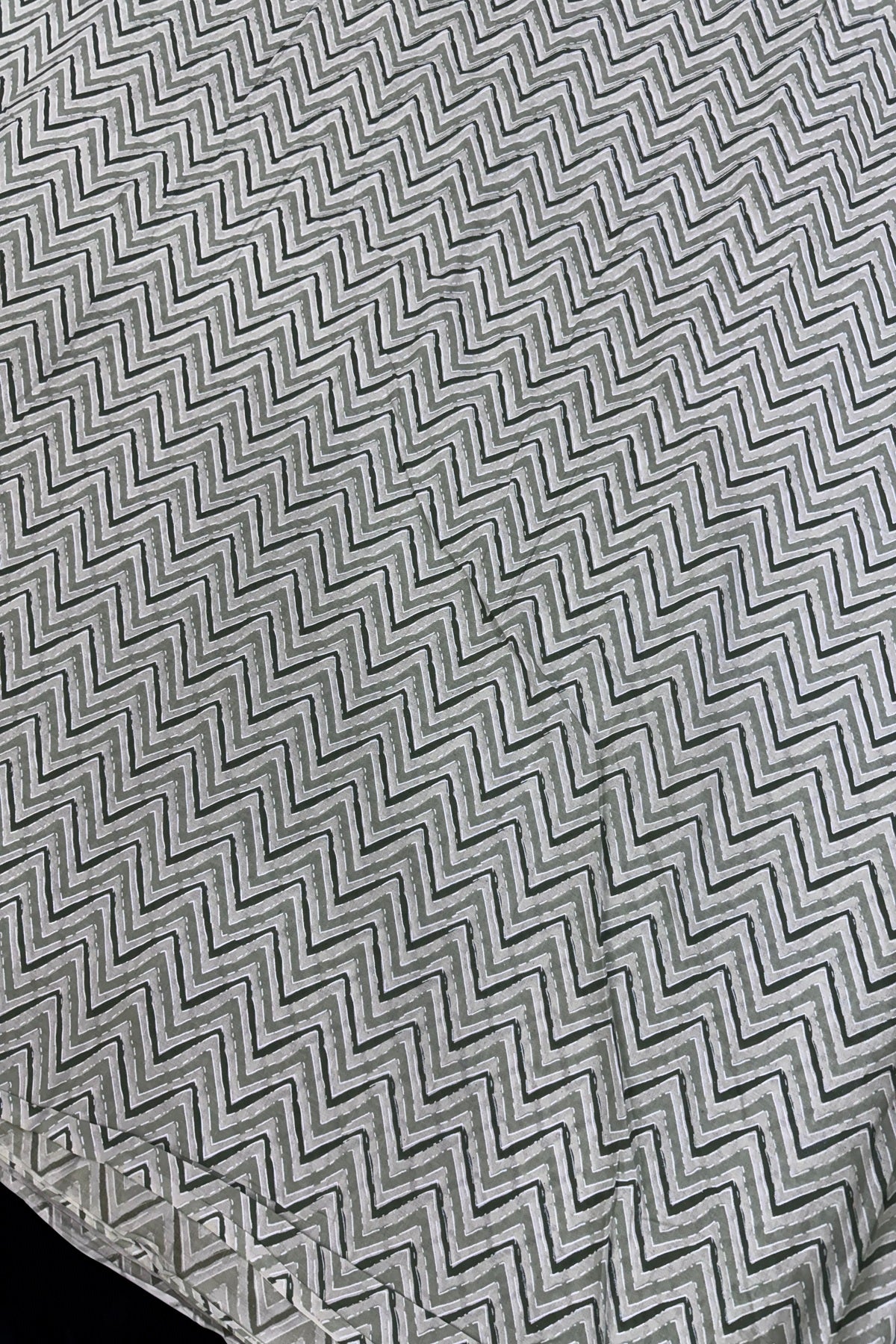Cross Waves Screen Printed Pure Cotton Fabric