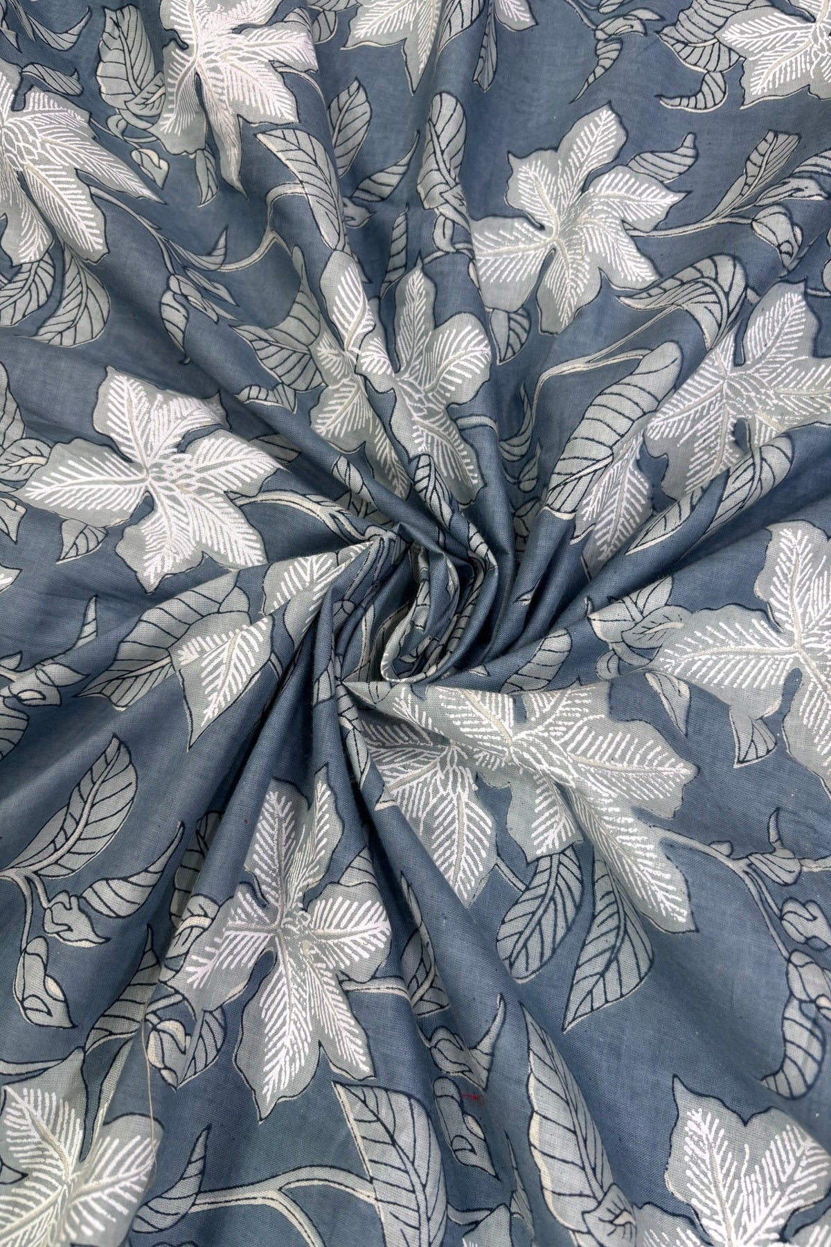 Wild Floral Screen Printed Pure Cotton Fabric