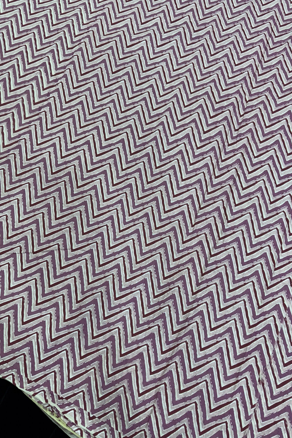 Cross Waves Screen Printed Pure Cotton Fabric