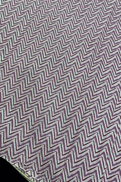 Cross Waves Screen Printed Pure Cotton Fabric
