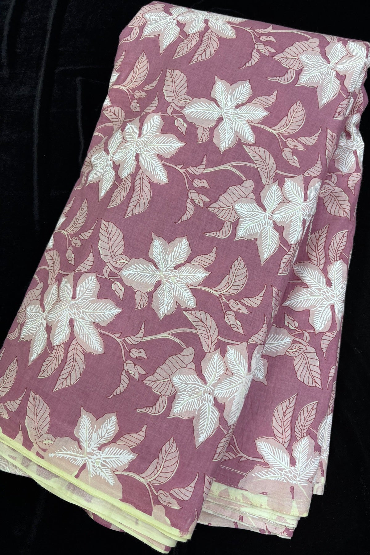 Wild Floral Screen Printed Pure Cotton Fabric