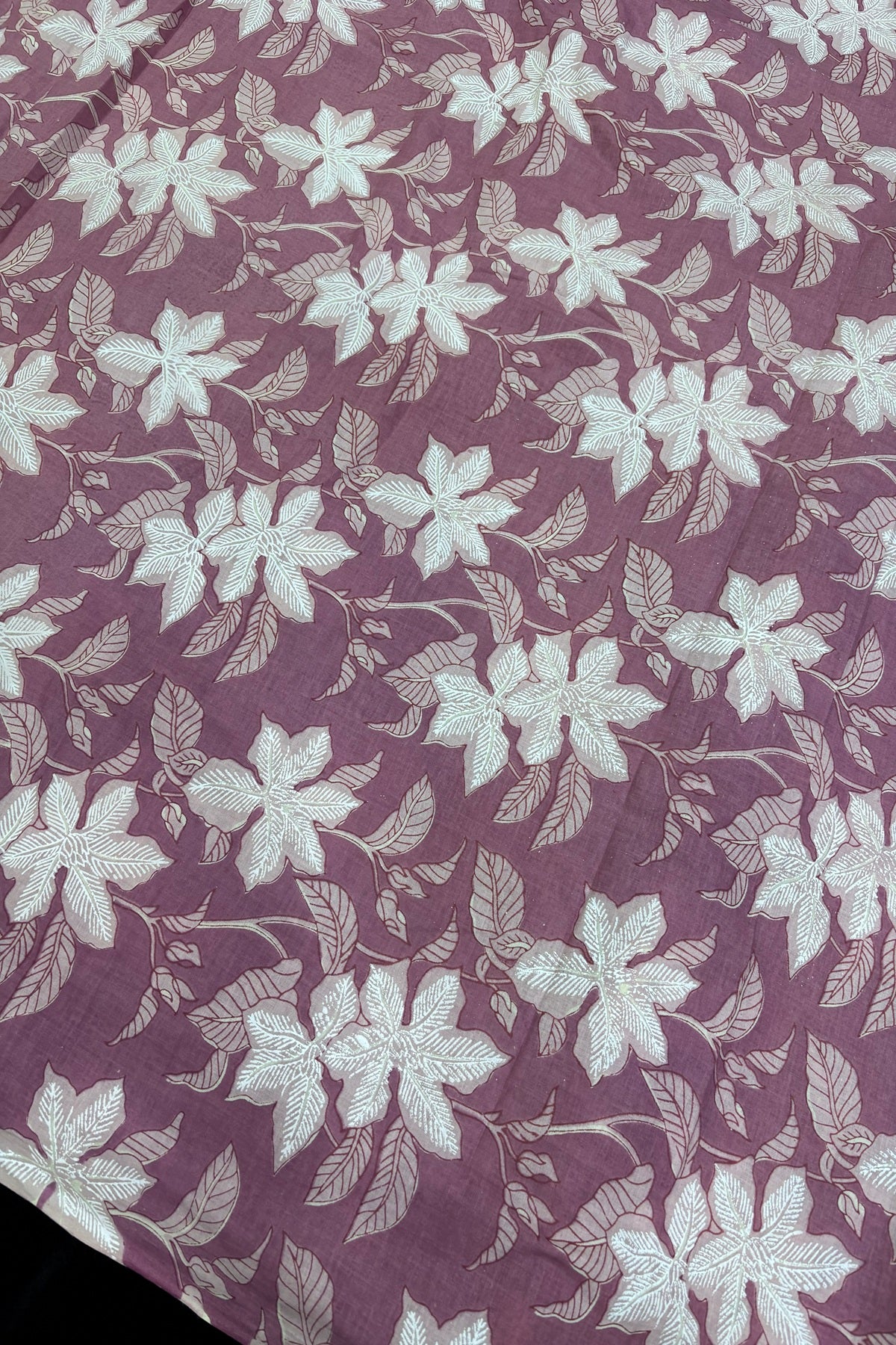 Wild Floral Screen Printed Pure Cotton Fabric
