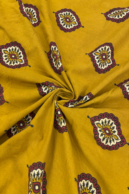 Morpeech Traditonal Motif Printed Ajrak Fabric