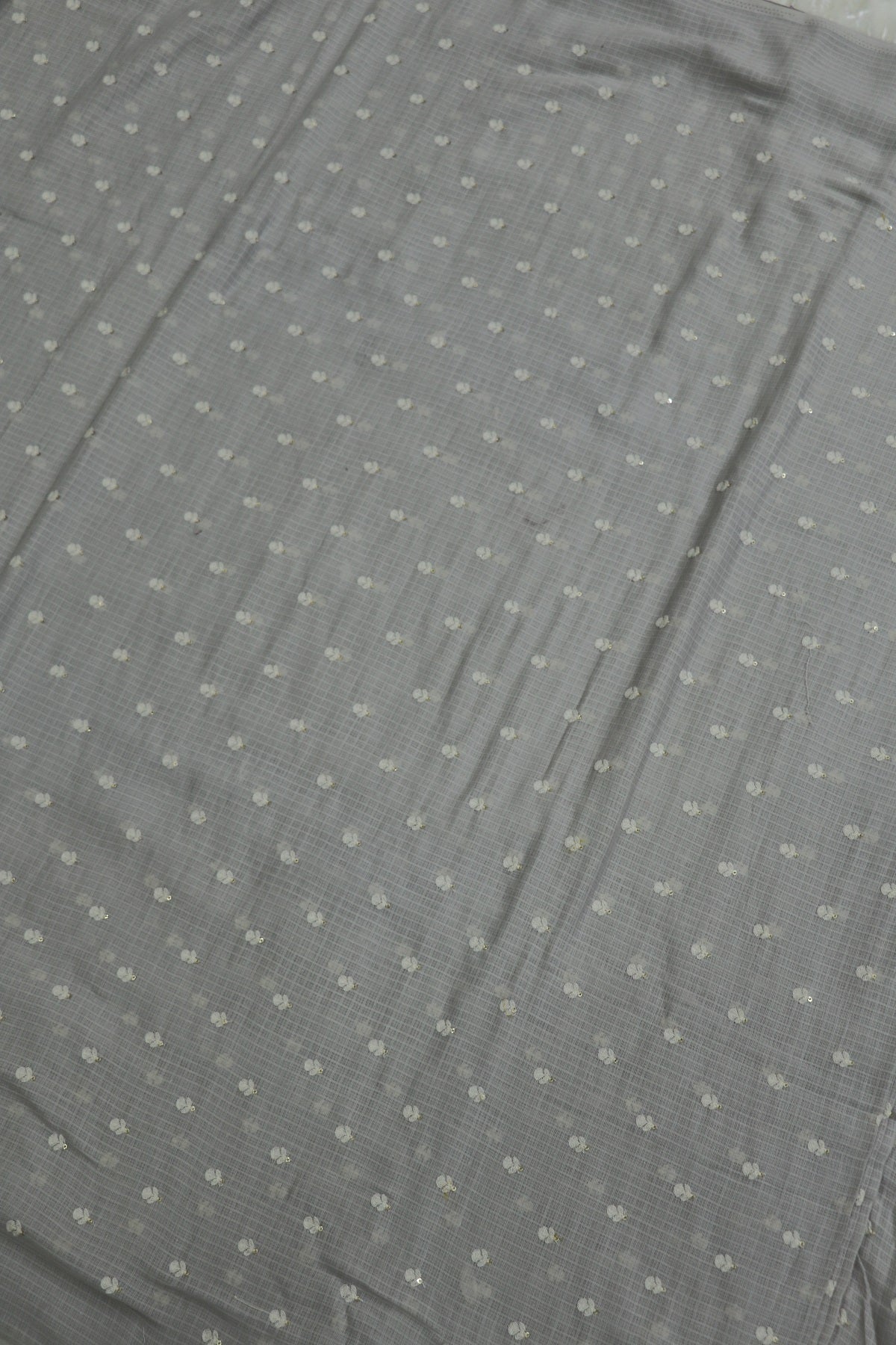 Cotton Kota Embroidered With Small Intricate Thread Butties