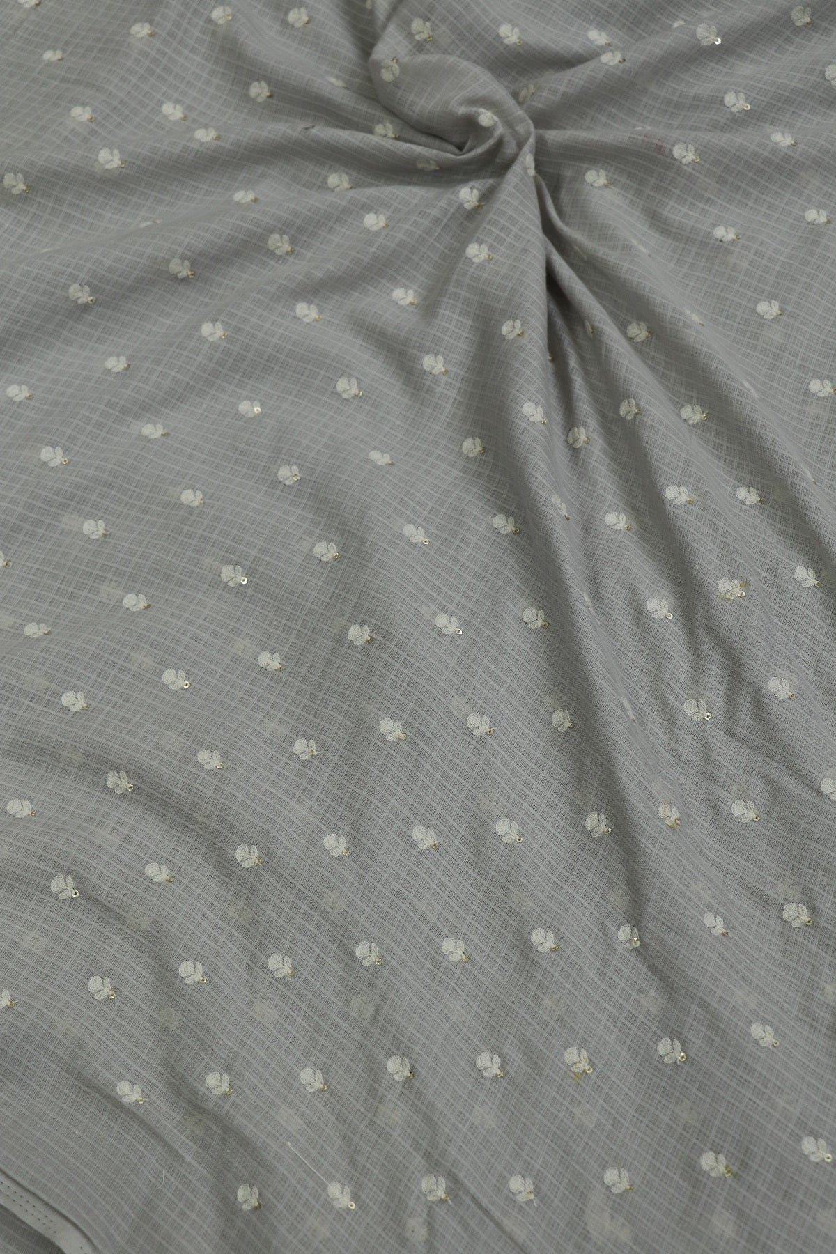 Cotton Kota Embroidered With Small Intricate Thread Butties