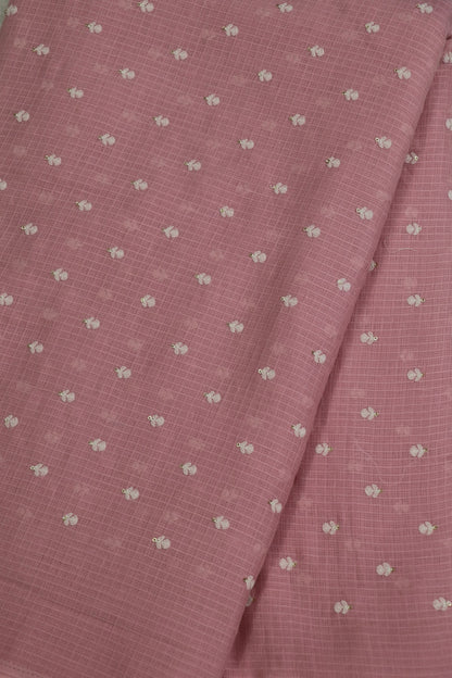 Cotton Kota Embroidered With Small Intricate Thread Butties