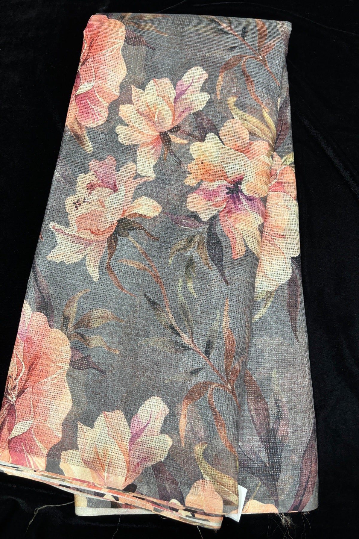 Digital Floral Printed Semi Silk Kota Fabric