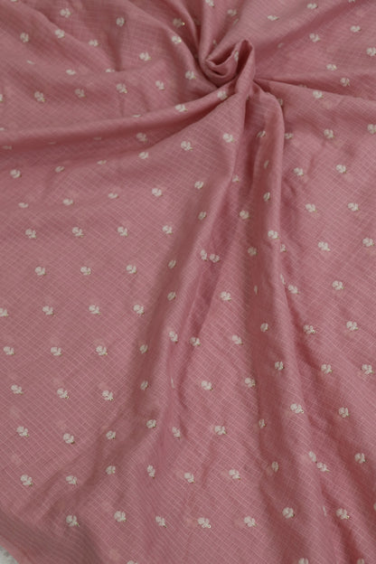 Cotton Kota Embroidered With Small Intricate Thread Butties