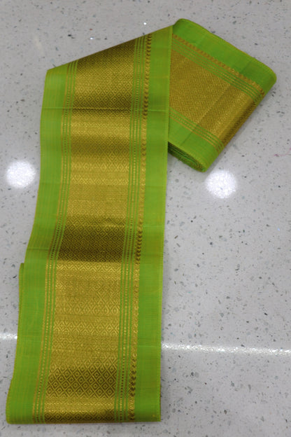 6 inches Pure Kanchi Border/Lace In Diamond & Mango Woven Pattern