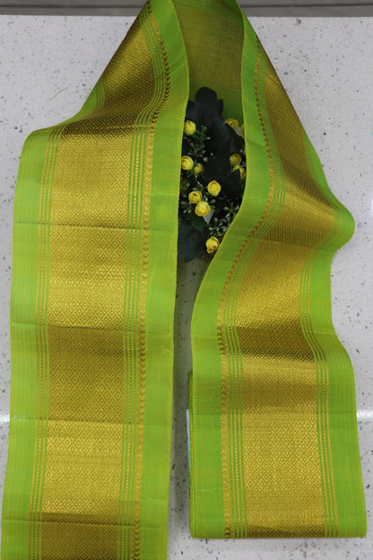 6 inches Pure Kanchi Border/Lace In Diamond & Mango Woven Pattern