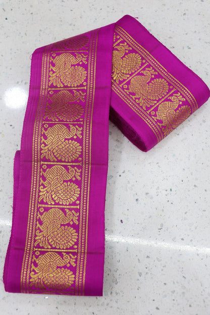 3.5 Inches Kanchi Border/Lace With Annapakshi Motif