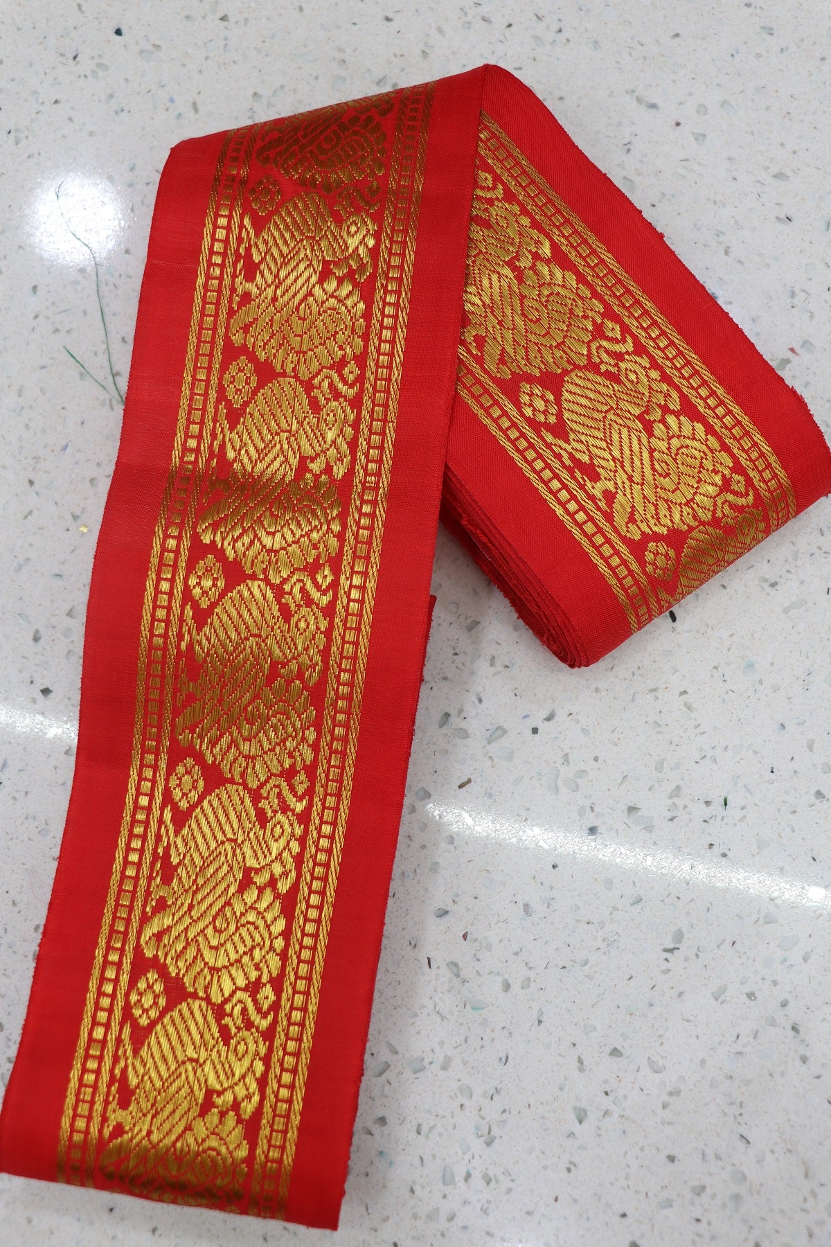 3.5 Inches Kanchi Border/Lace With Annapakshi Motif