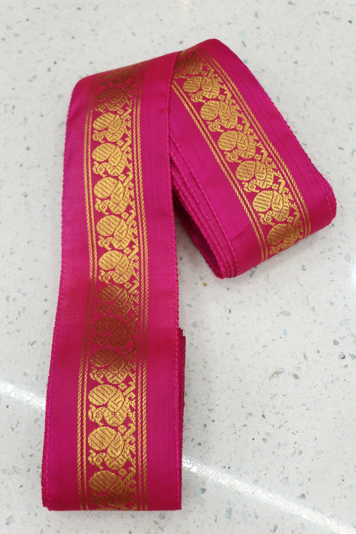 2.5 Inches Kanchi Woven Border/Lace With Annapakshi Motif