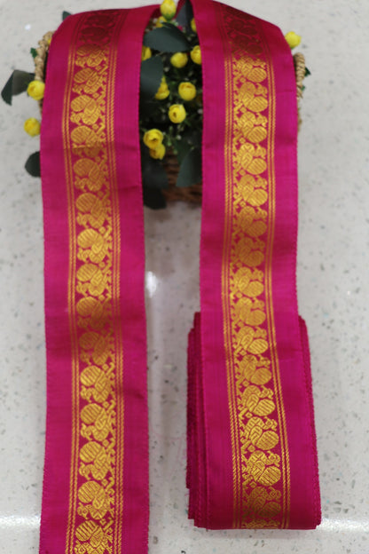 2.5 Inches Kanchi Woven Border/Lace With Annapakshi Motif