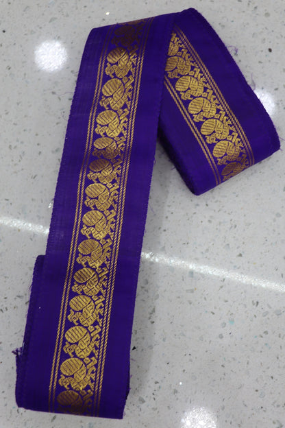 2.5 Inches Kanchi Woven Border/Lace With Annapakshi Motif