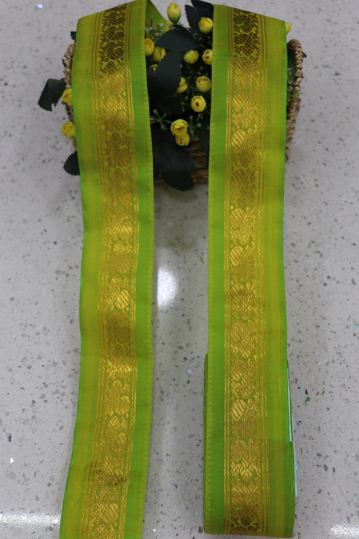 2.5 Inches Kanchi Woven Border/Lace With Annapakshi Motif