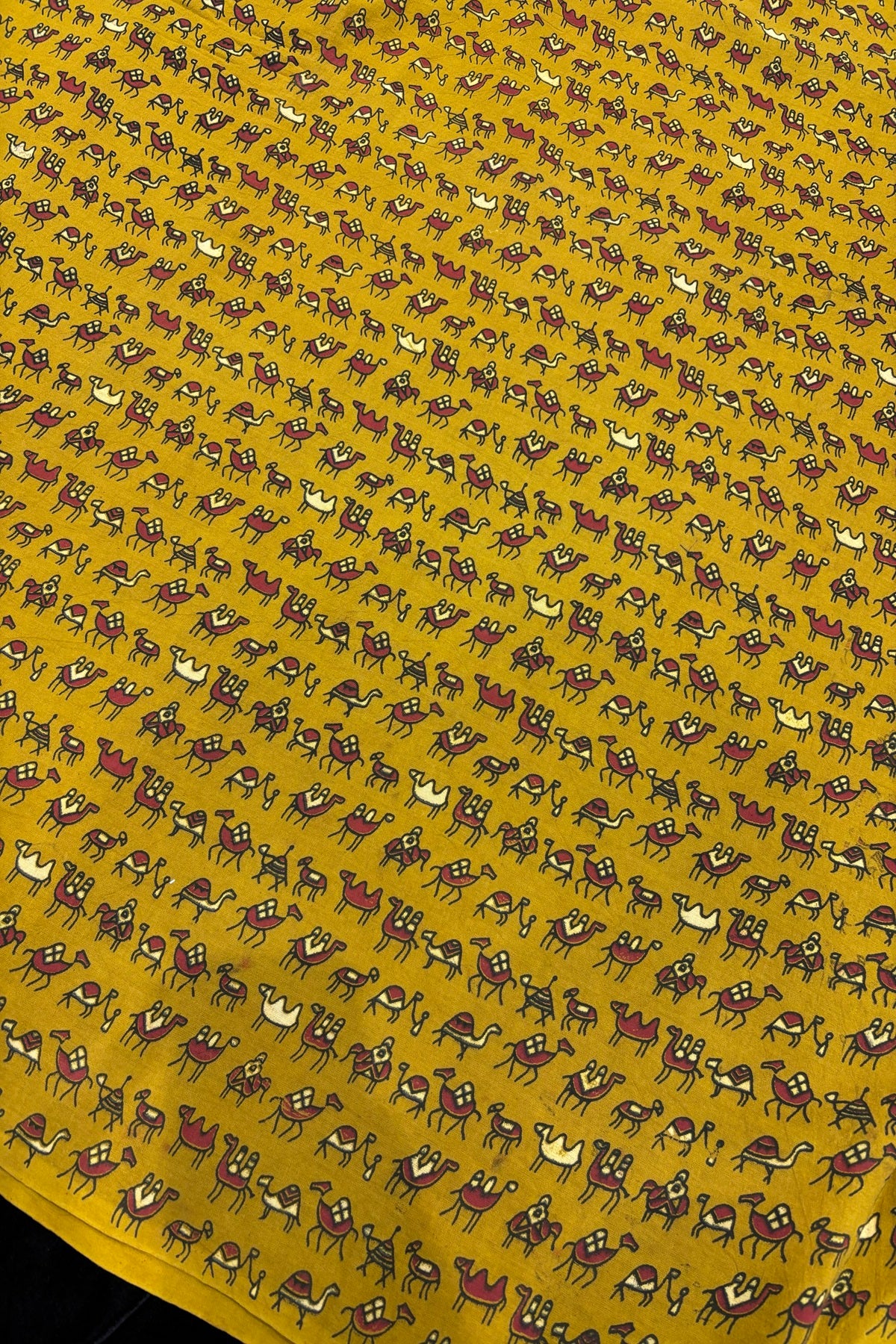 Oasis Camels Ajrak Printed Pure Cotton Fabric