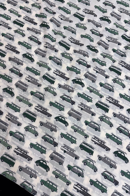Mystery Machine Printed Pure Cotton Fabric