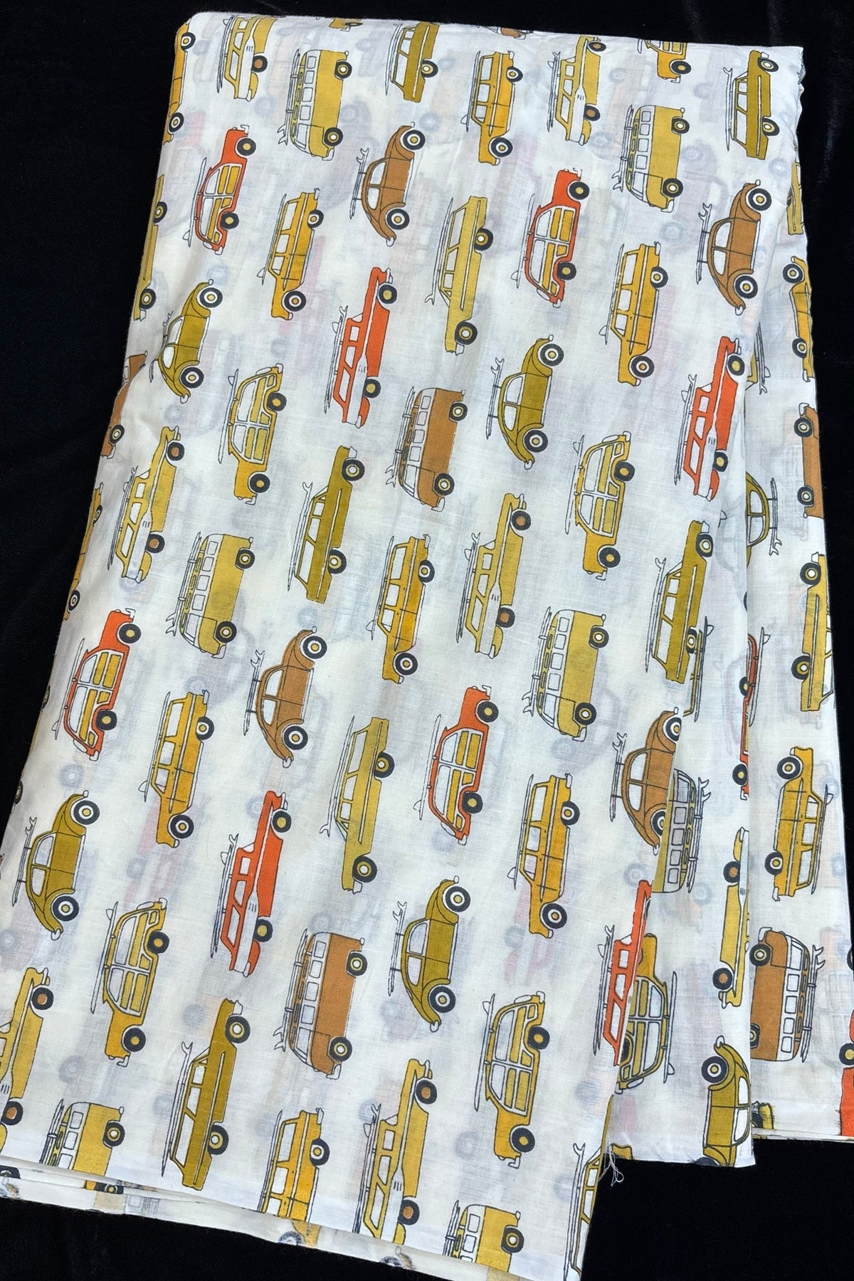Mystery Machine Printed Pure Cotton Fabric