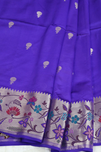 Pure Banaras Silk Woven Lehenga With Paithani Border