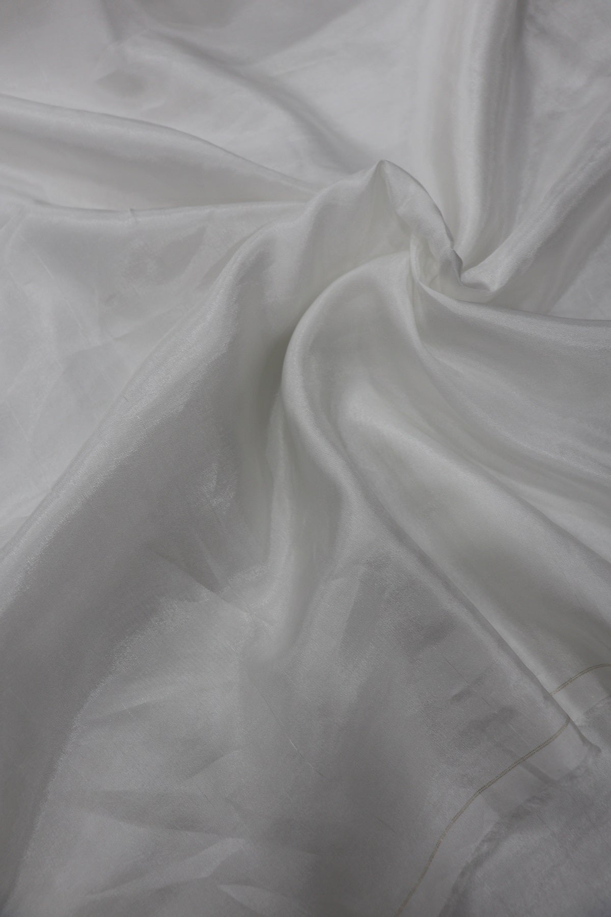 White Dyeable Semi Tussar Fabric