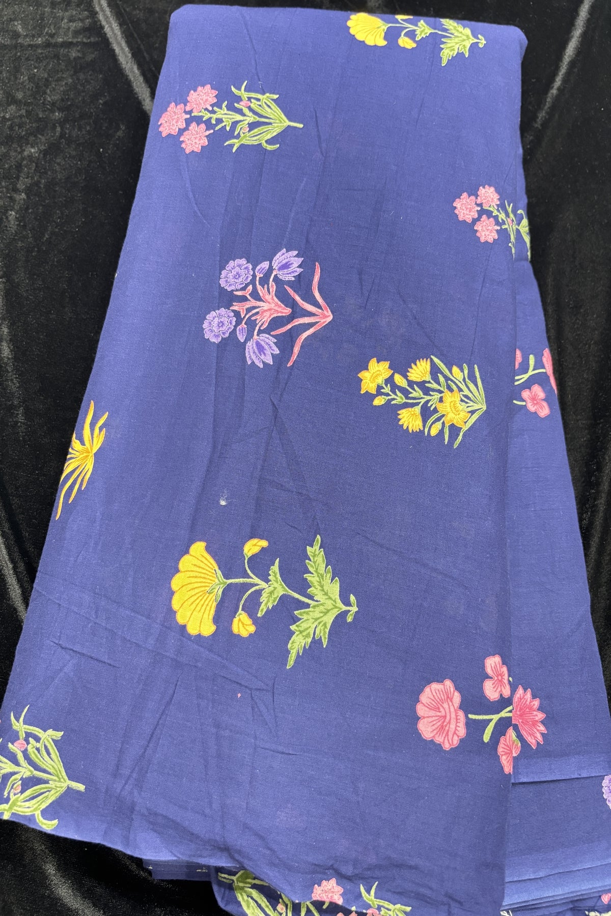 Mughal Floral Printed Pure Cotton Fabric