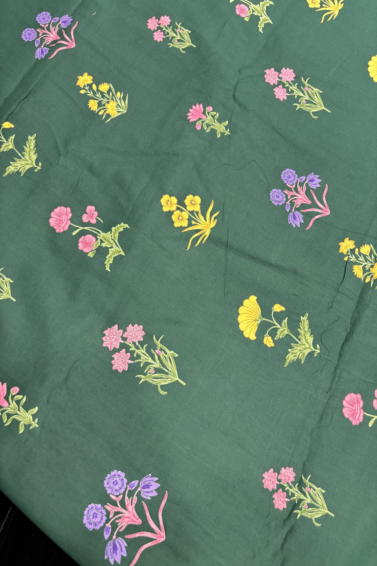 Mughal Floral Printed Pure Cotton Fabric
