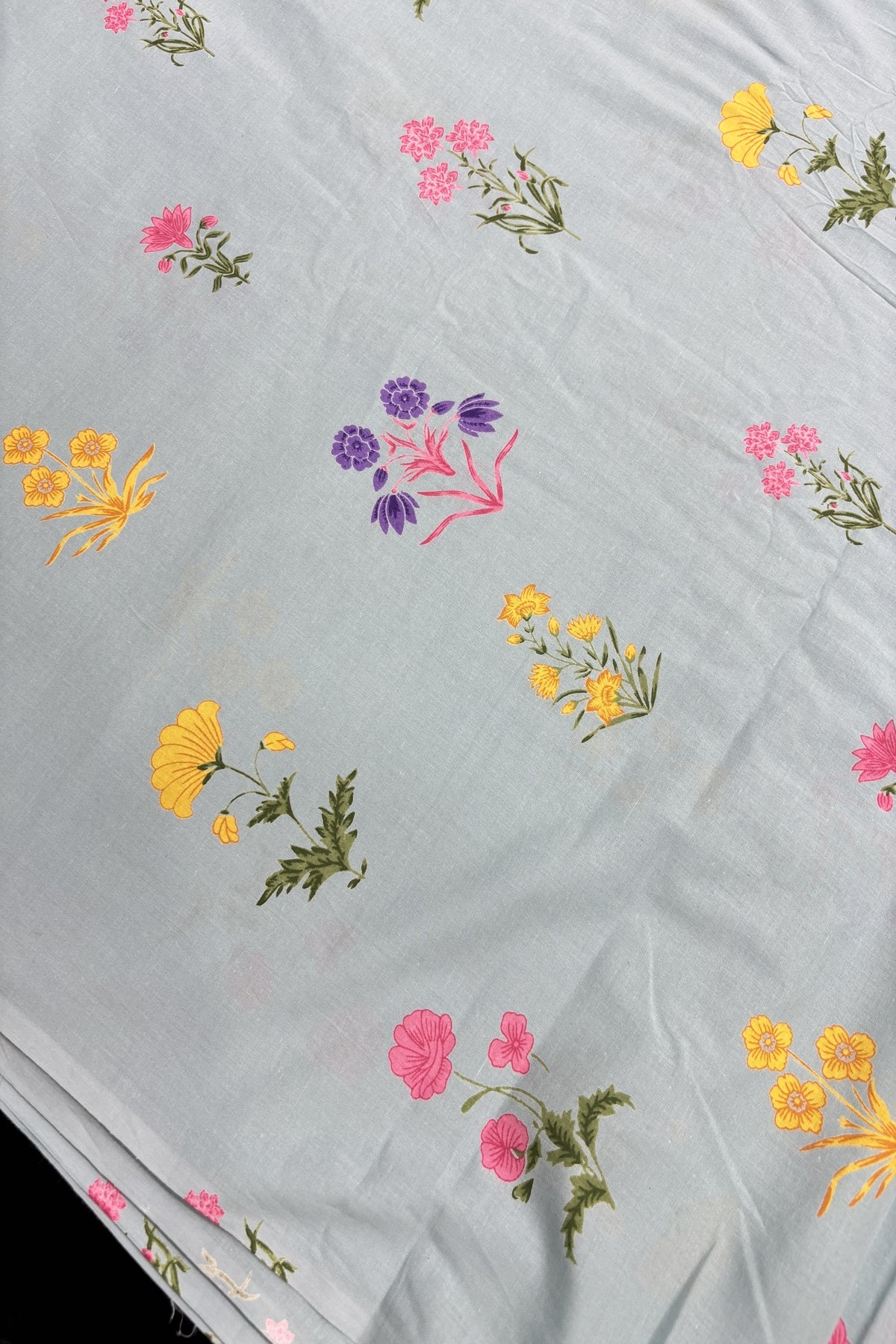 Mughal Floral Printed Pure Cotton Fabric