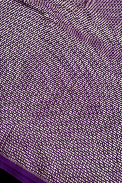Cell Patterned Pure Banaras Satin Katan Tissue Fabric