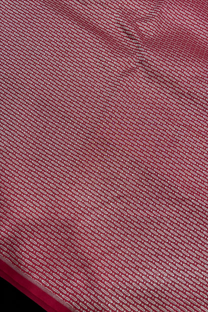 Cell Patterned Pure Banaras Satin Katan Tissue Fabric
