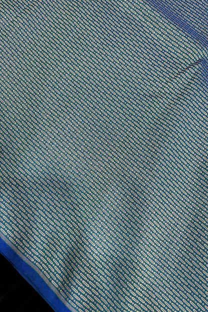 Cell Patterned Pure Banaras Satin Katan Tissue Fabric
