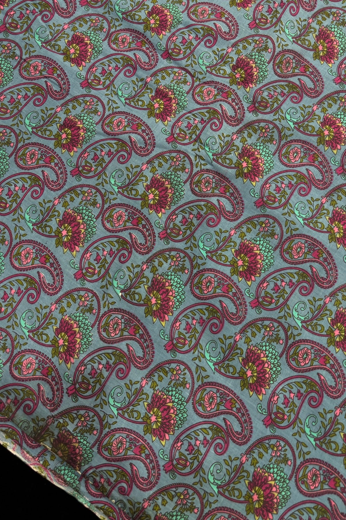 Paisley Inspired Digital Printed Pure Cotton Fabric