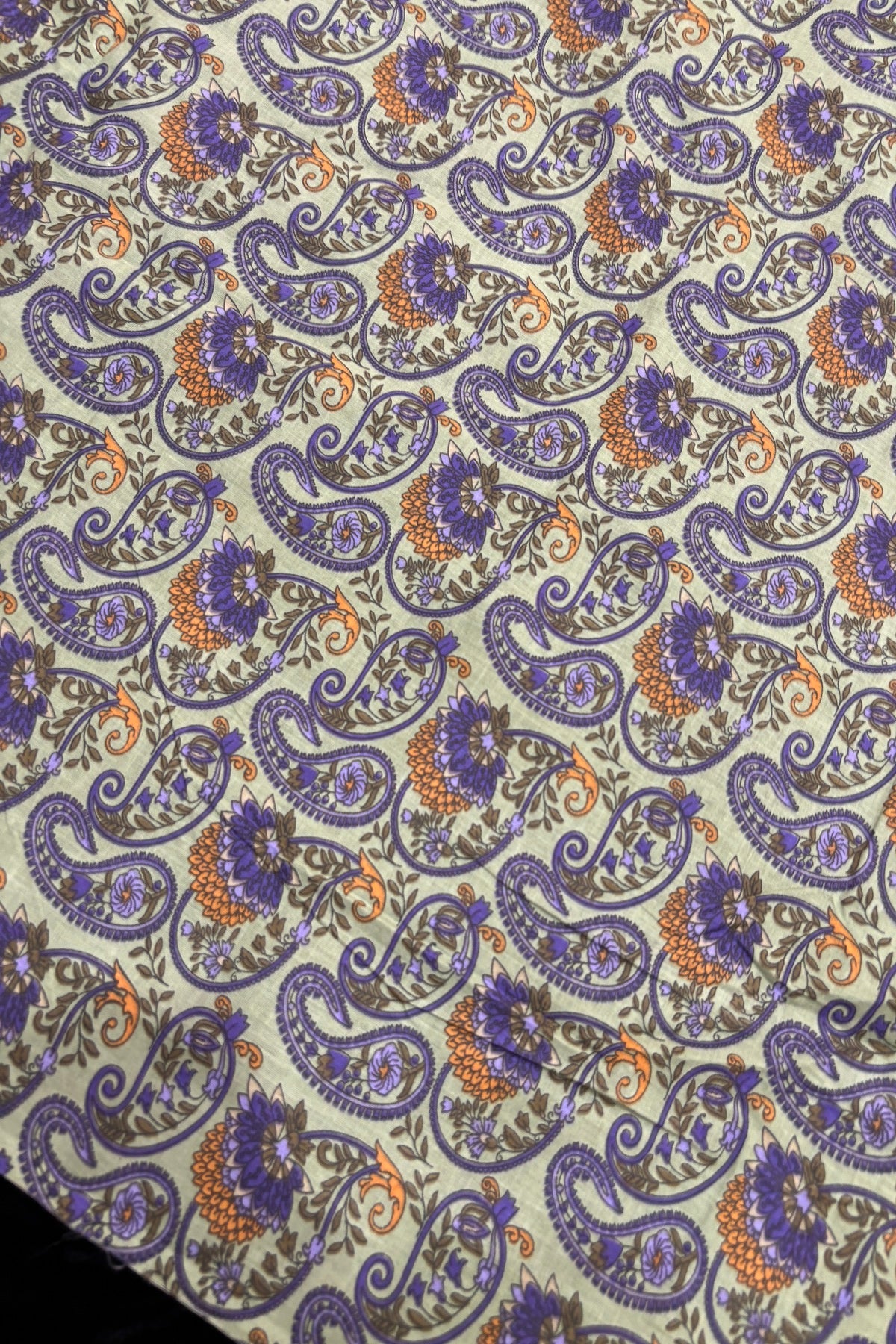 Paisley Inspired Digital Printed Pure Cotton Fabric