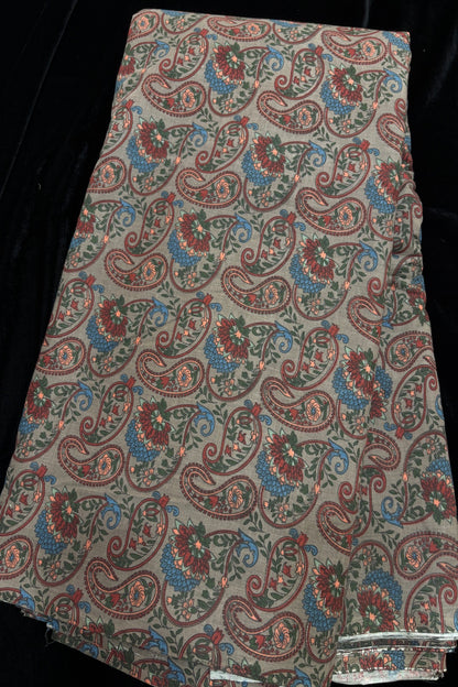 Paisley Inspired Digital Printed Pure Cotton Fabric