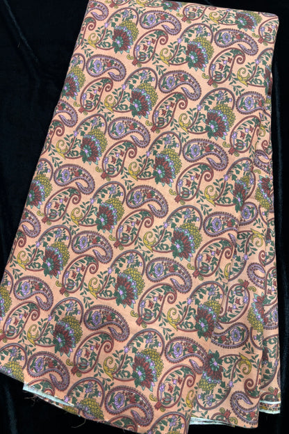 Paisley Inspired Digital Printed Pure Cotton Fabric