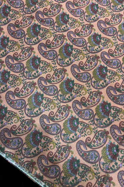 Paisley Inspired Digital Printed Pure Cotton Fabric