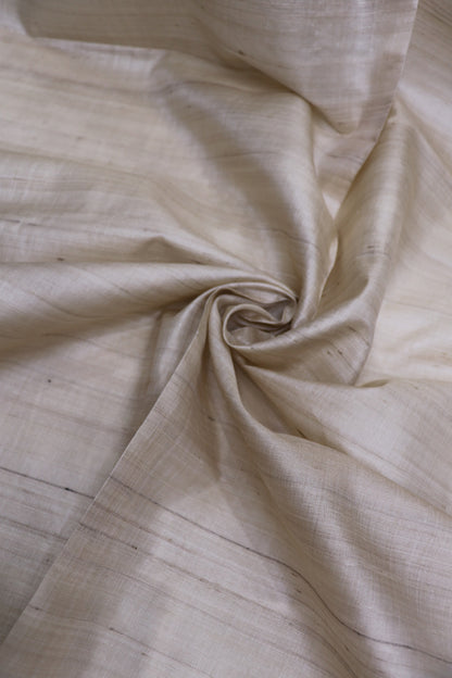 Pure Desi Tussar Light Beige Dyeable Fabric