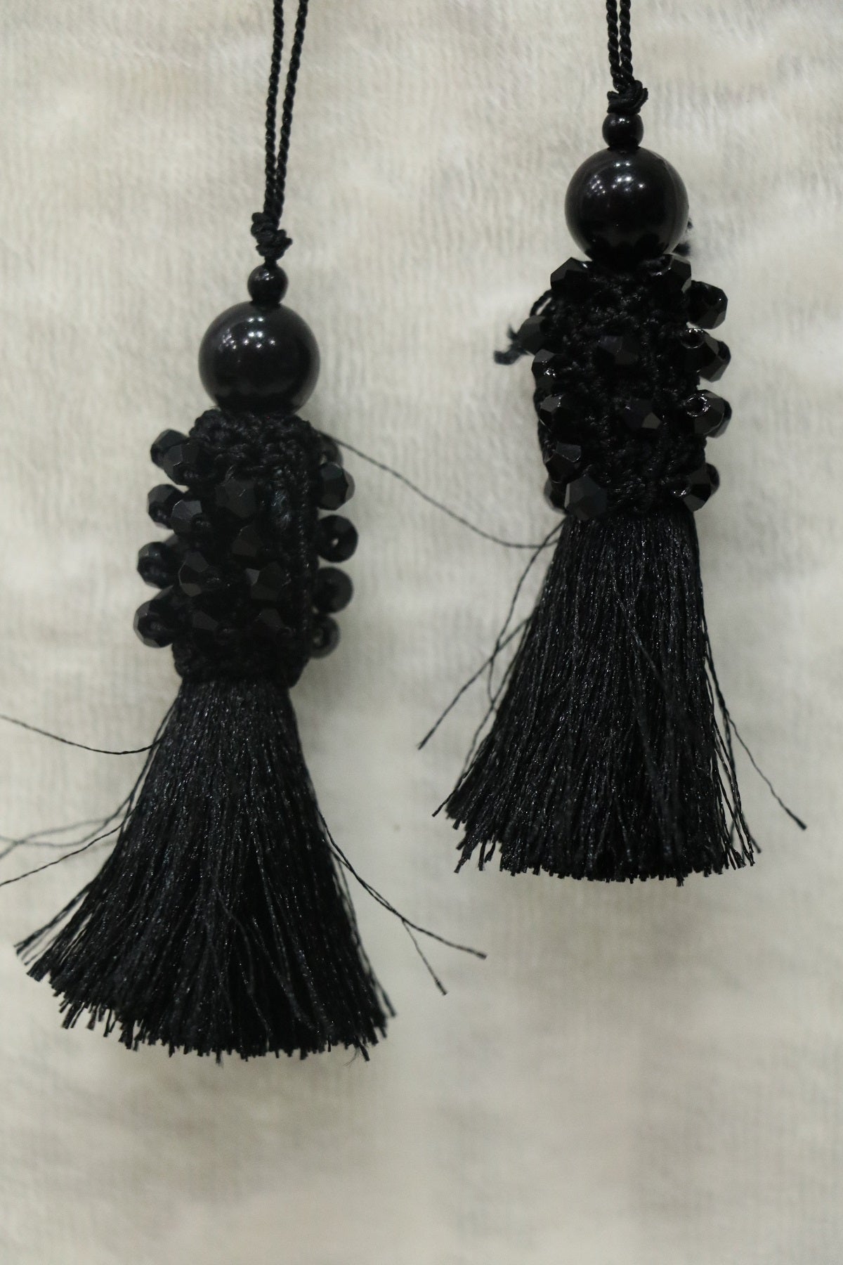 Silk Thread Blouse Latkans Crochet Worked With Crystal Beads