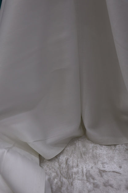 White Dyeable Satin Cotton