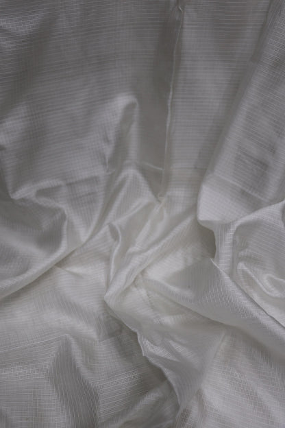 Pure Double Silk Kota White Dyeable fabric