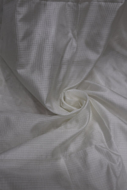 Pure Double Silk Kota White Dyeable fabric