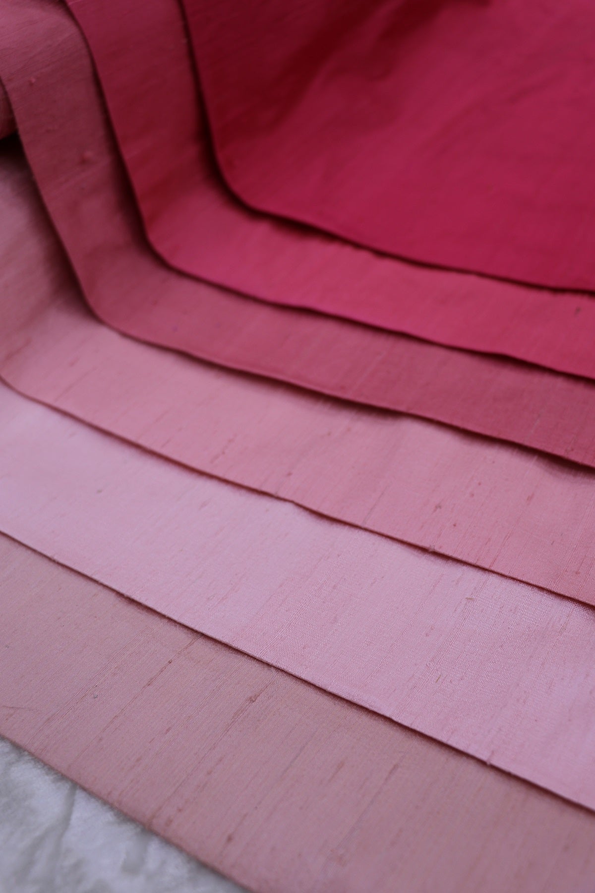 Hues Of Reds & Maroons Pure Raw Silk