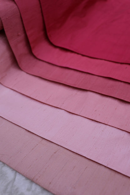 Hues Of Reds & Maroons Pure Raw Silk