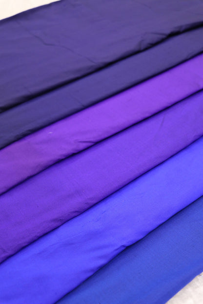 Hues Of Blue Pure Pattu fabric