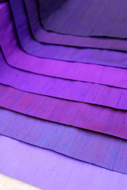 Hues Of Blues Pure Raw silk