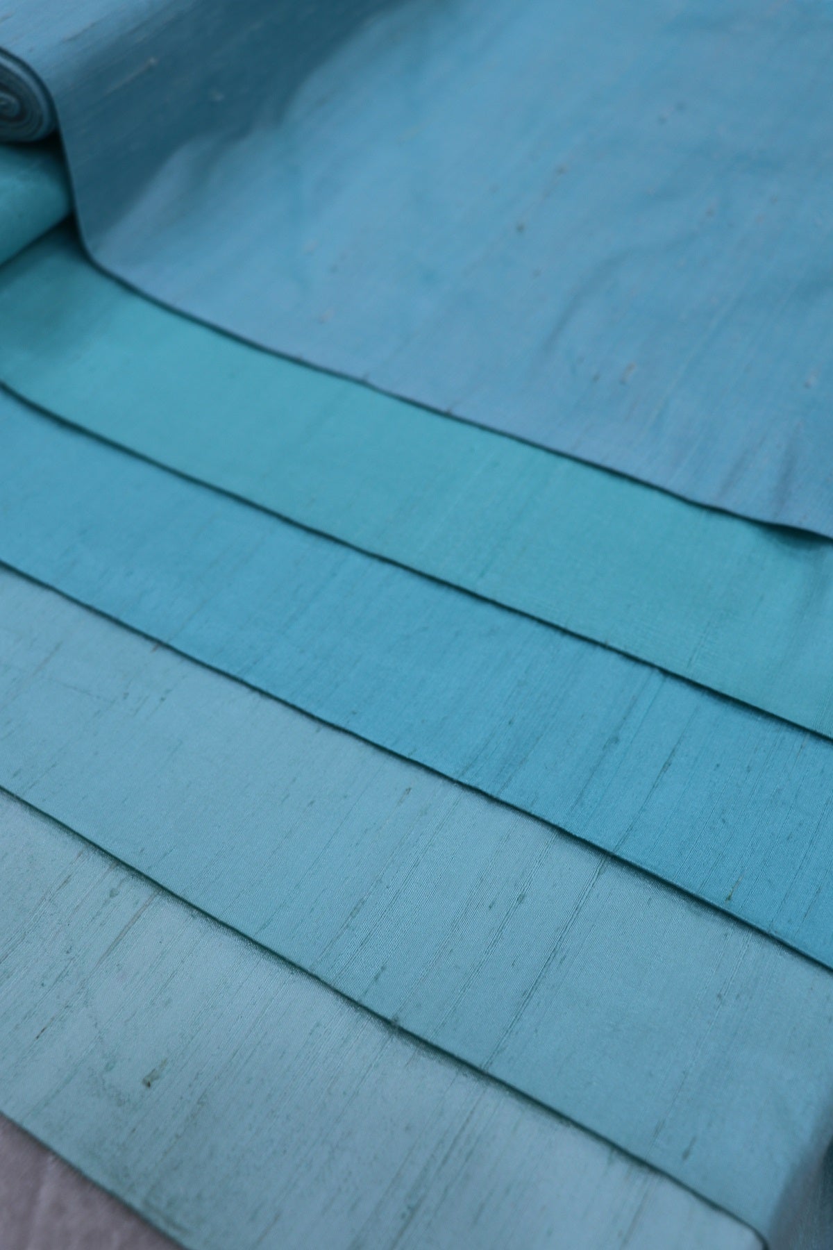 Hues Of Blues Pure Raw silk