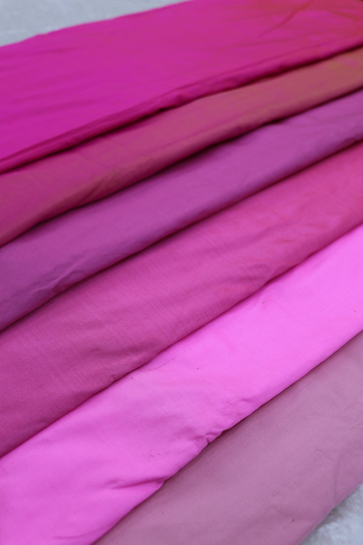 Hues Of Pinks Pure Pattu fabric
