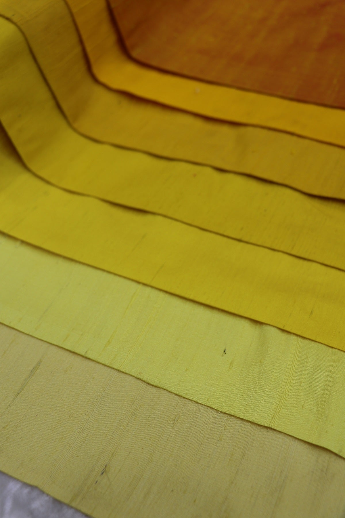 Hues Of Yellow Pure Raw Silk